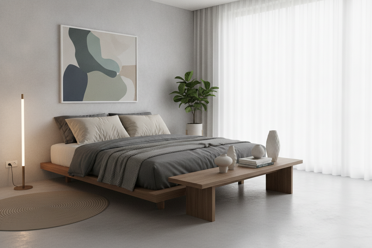 I Purposely Designed My Bedroom Without Side Table Clutter
