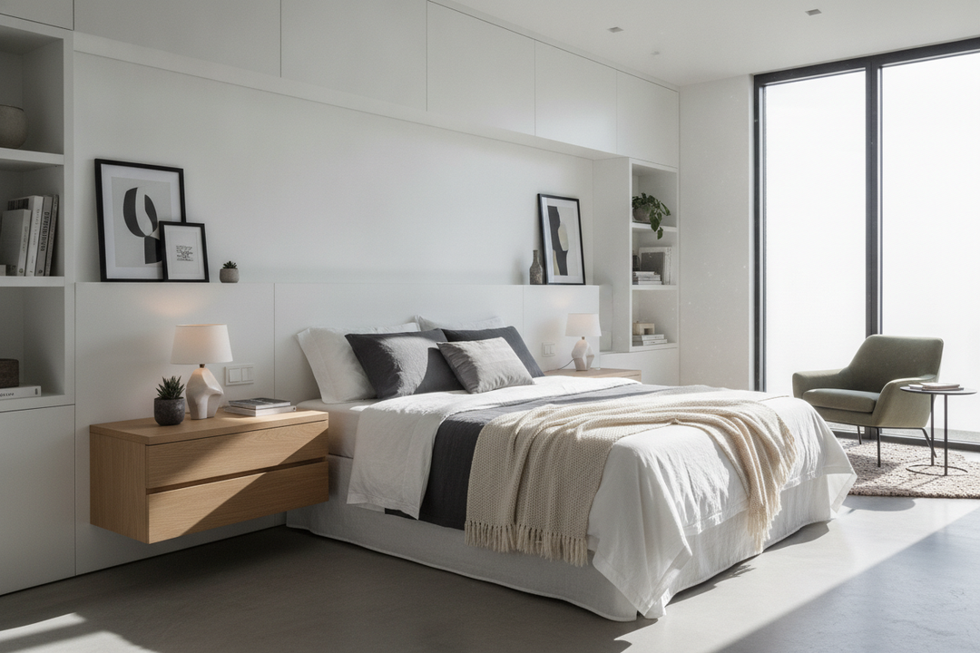 Why I Finally Committed to a Built In Bedside Table