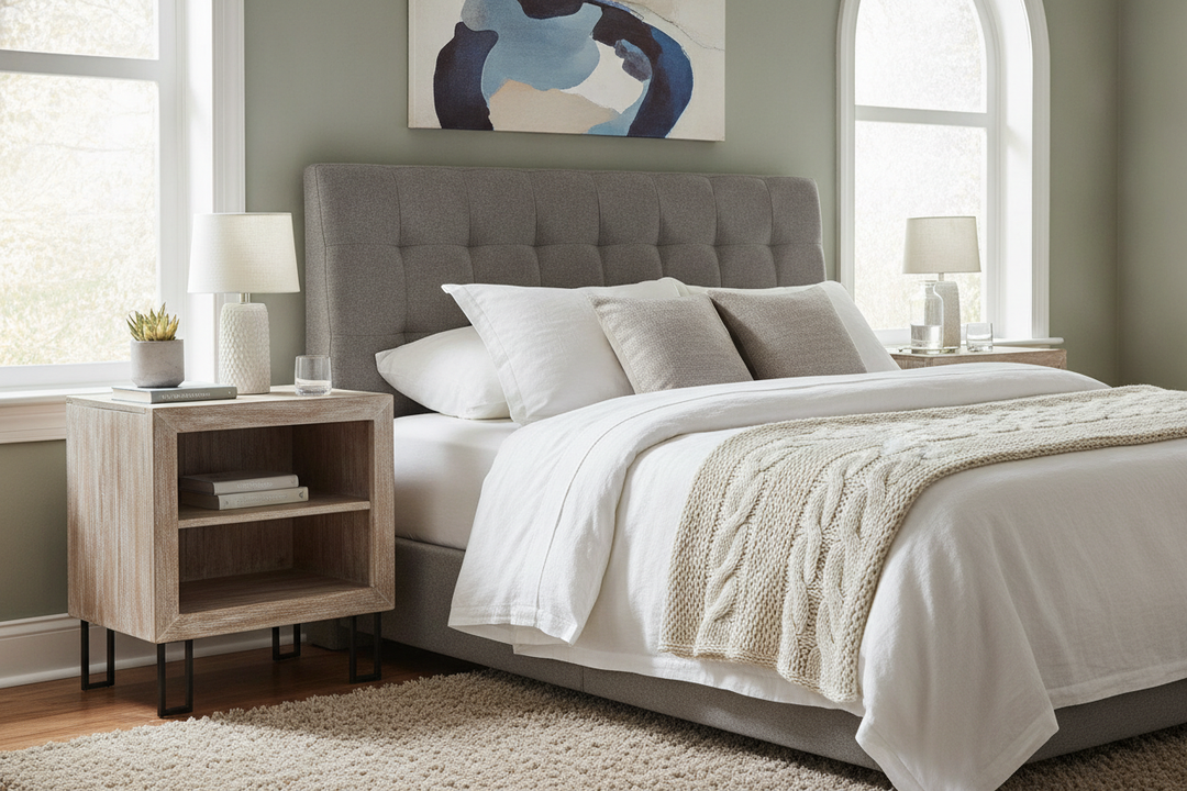 How to Buy a Cheap Night Table Without It Looking Like Cardboard