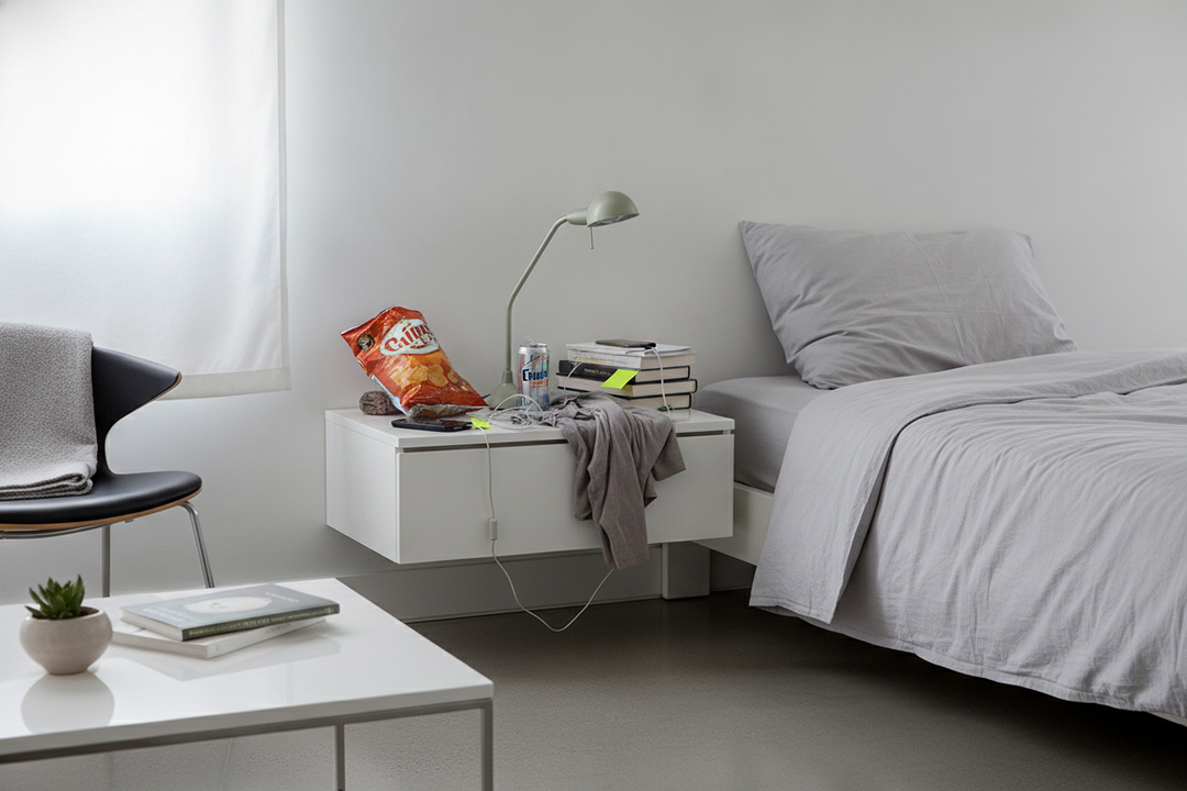 Why Your Minimalist Night Table Looks Like a Dorm Room