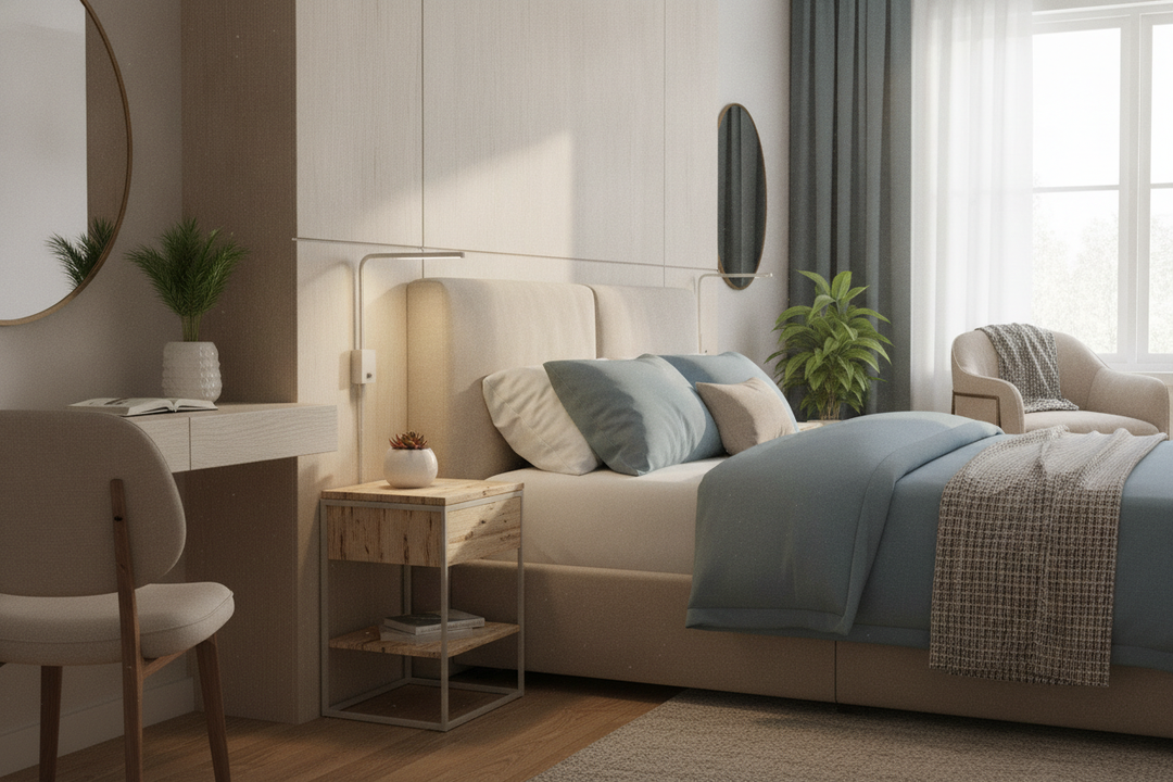 How to Squeeze a Small Night Table for Bedroom Gaps Under 12 Inches