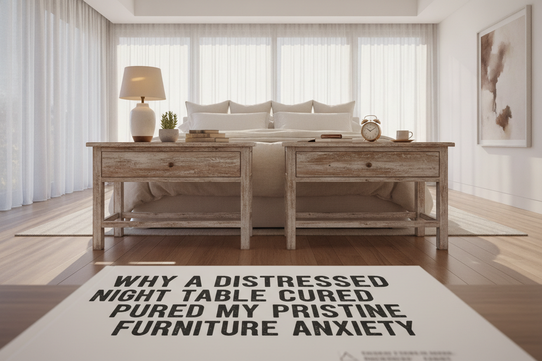 Why a Distressed Night Table Cured My Pristine Furniture Anxiety
