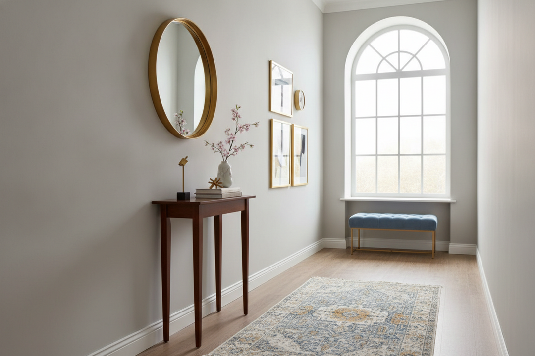Is a Tall 30" Accent Table the Secret to Fixing Awkward Hallways?