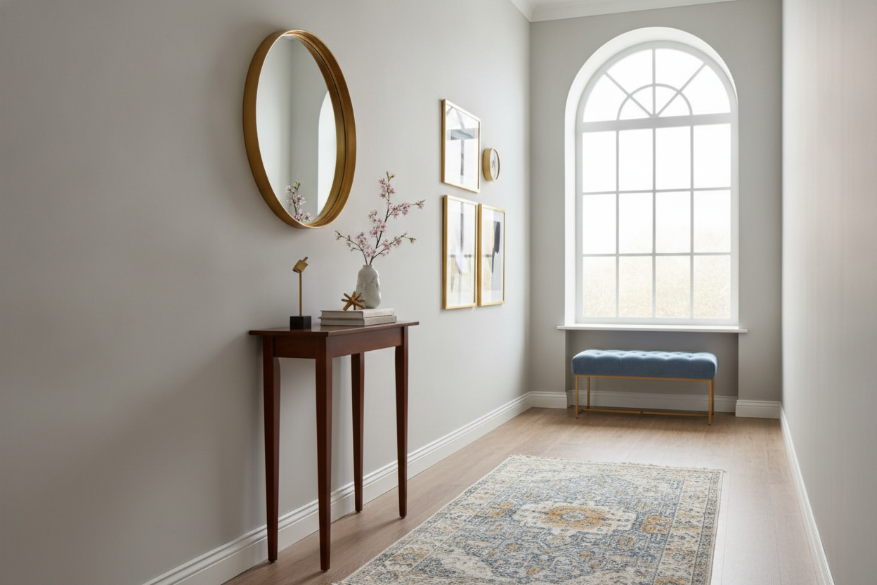 Is a Tall 30" Accent Table the Secret to Fixing Awkward Hallways?