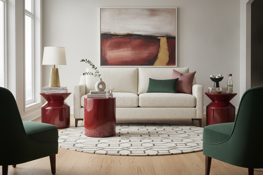 How to Style Red Tables Without Looking Like a 1950s Diner