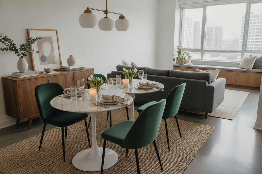 How I Faked a Dining Room (And Other Tables Set Up Ideas)