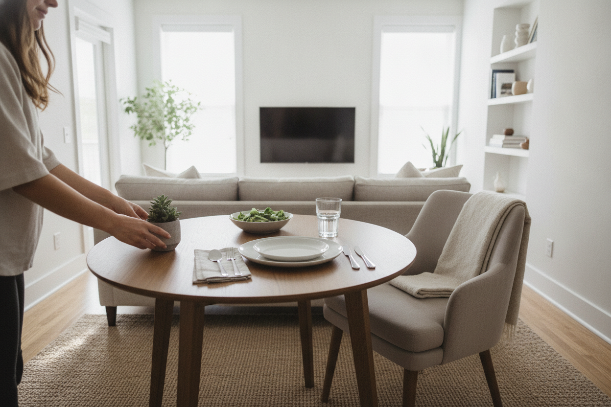 The 60-Second Dinner Table Set Up That Cured My Couch-Eating Habit