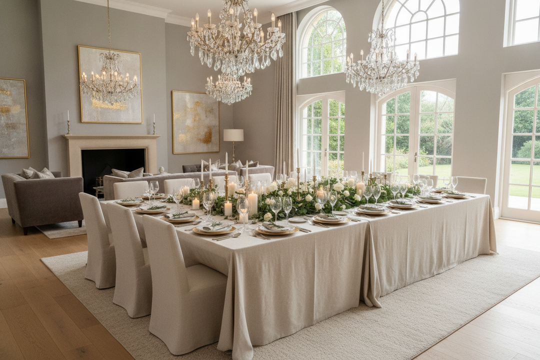 How I Faked a Pro Banquet Setup for 20 People in My House