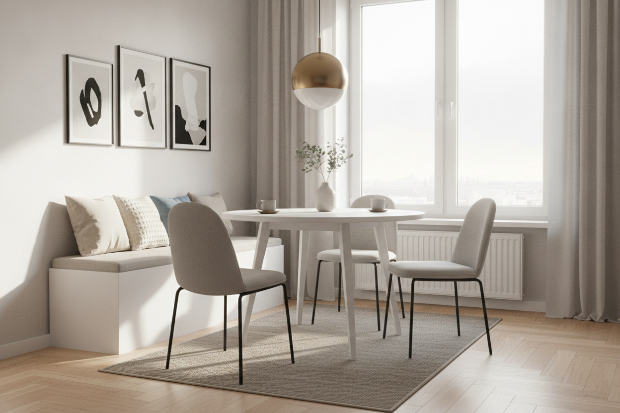 How a Round Table With Chair Combo Saved My Cramped Breakfast Nook