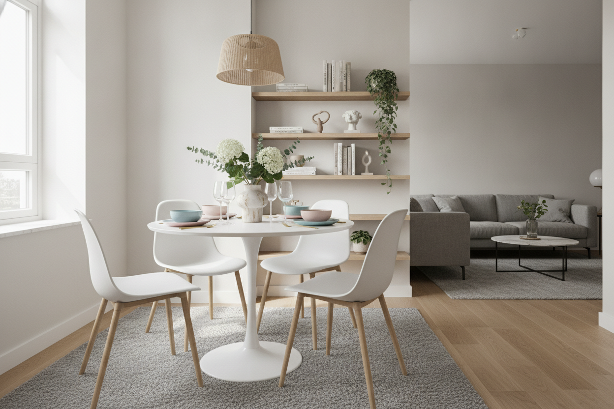 How to Keep a Small White Dining Table and Chairs From Looking Cheap