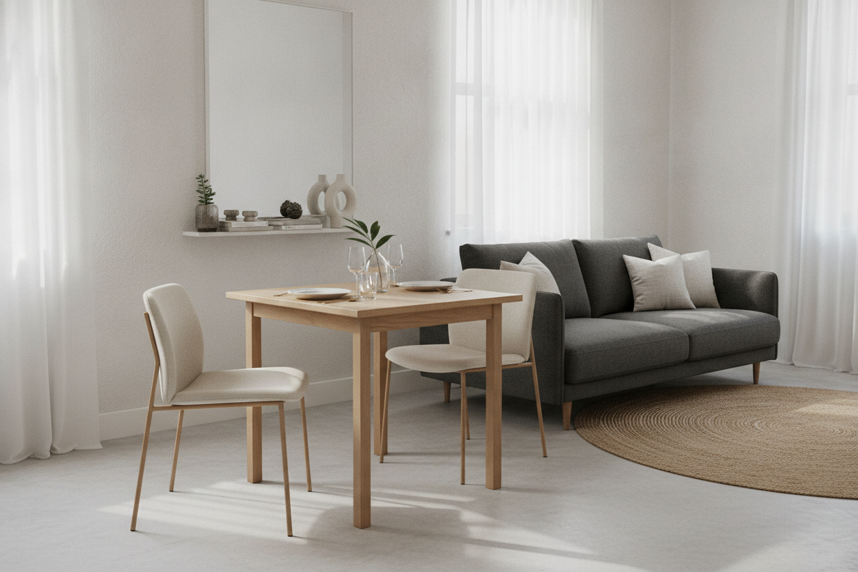 I Traded My Giant Dining Set for a Small Square Table With 2 Chairs