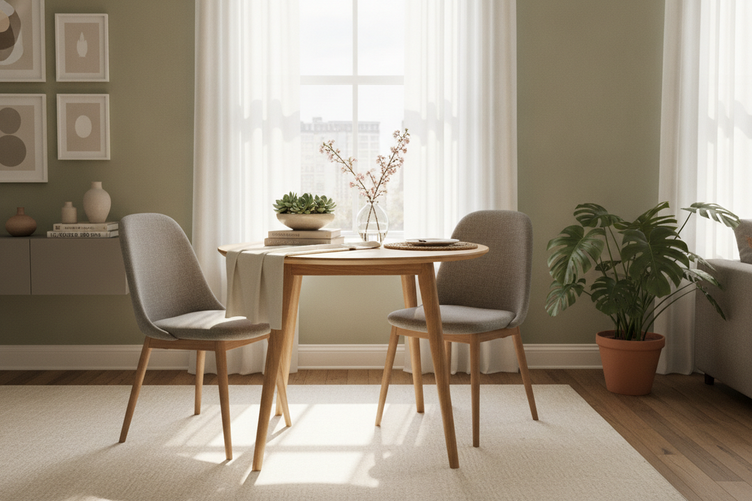 How to Keep a Dining Room Small Table From Looking Like a Desk
