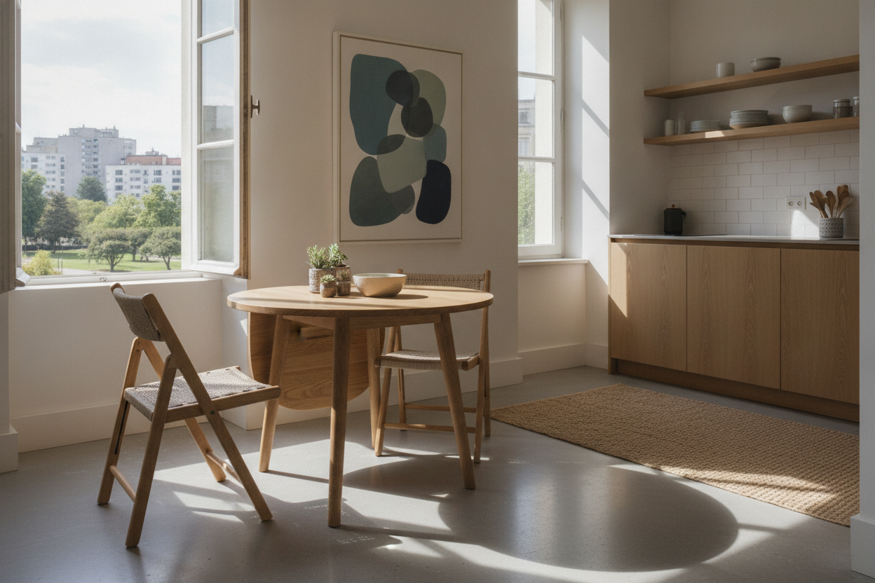 The Case for a Wood Dining Table Small Enough to Move Solo