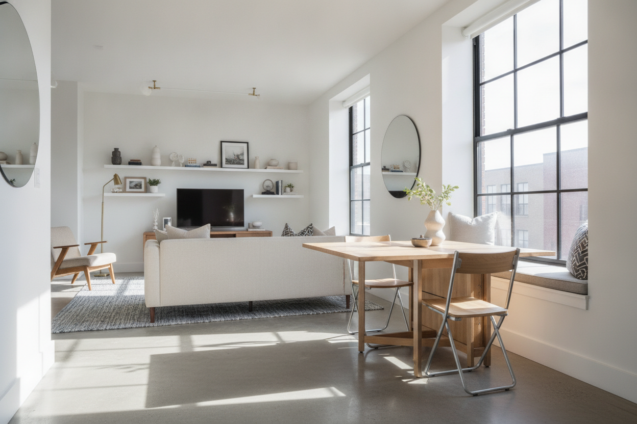Where Exactly Do You Put a Small Table for Studio Apartment Layouts?