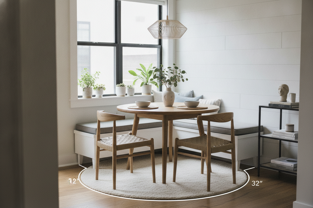 The 'Two-Inch Rule' for Nailing Your Small Dining Room Table Size