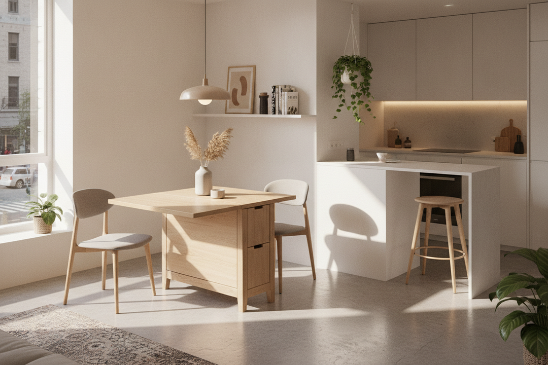 I Finally Found a Kitchen Table Space Saver That Doesn't Wobble