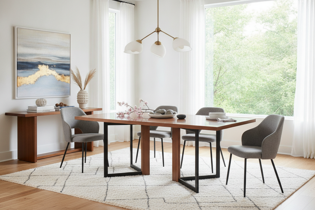 I Traded My Farmhouse Look for a Dining Table Contemporary Style