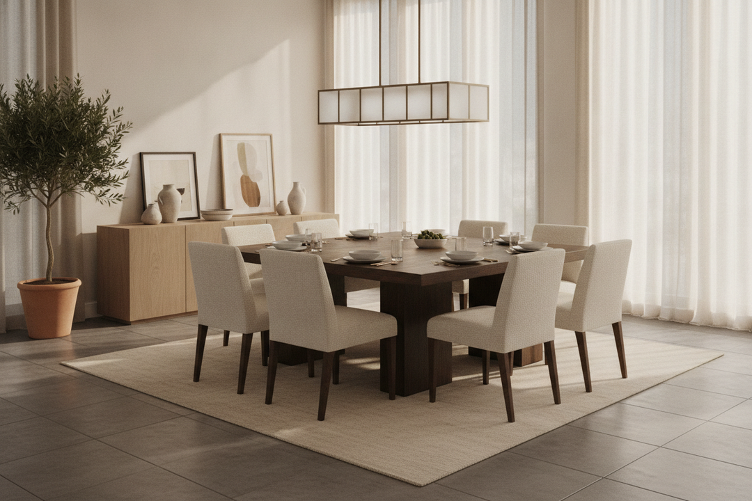 Why We Ditched Our Long Setup for a Square Dining Table