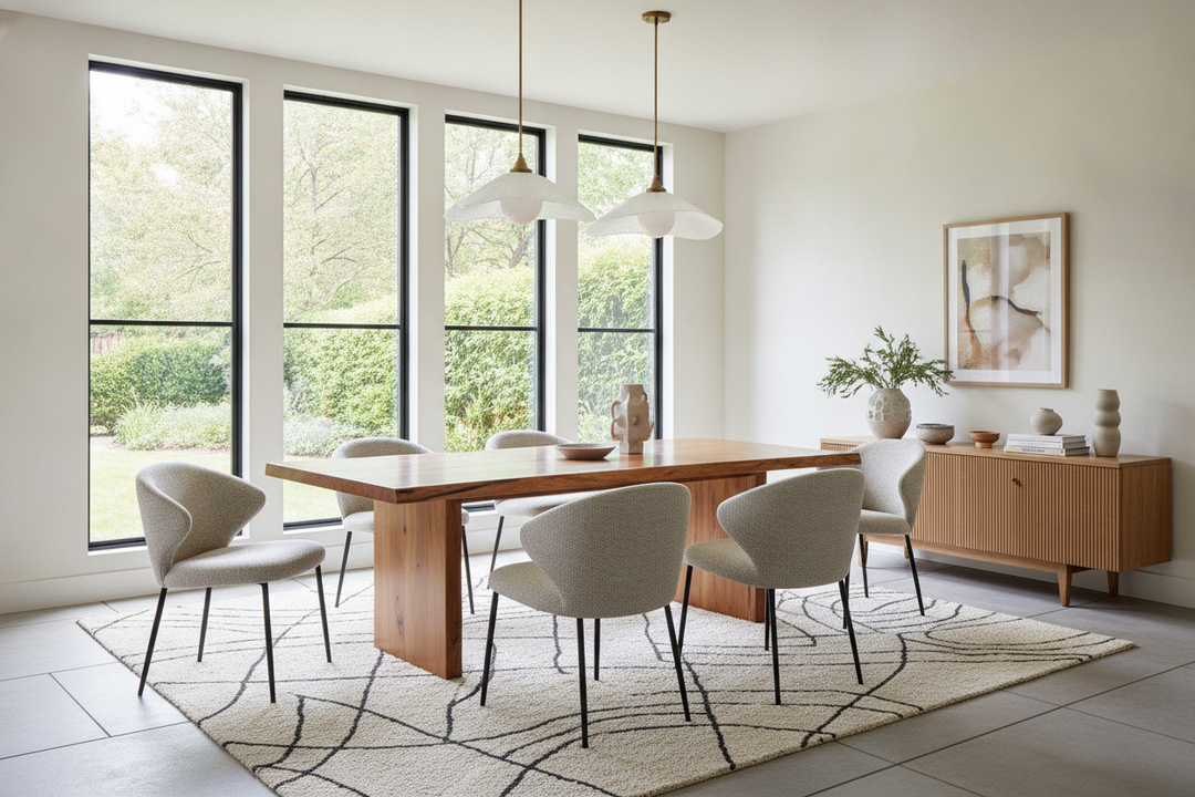 Your Boxy Room Needs an Irregular Shaped Dining Table (Here's Why)