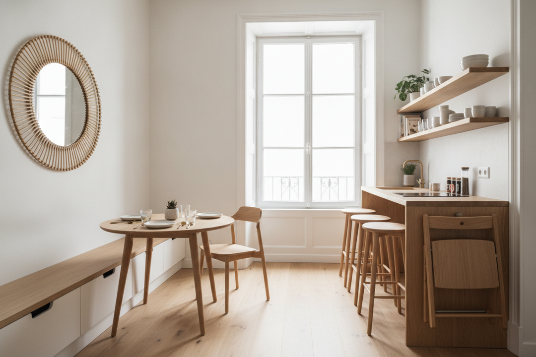 Your Tiny Kitchen Needs a Three Seater Dining Table (Hear Me Out)