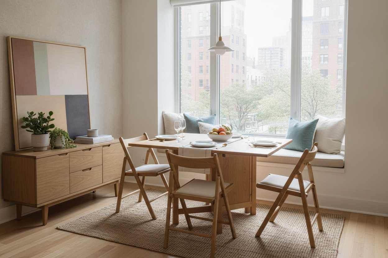 How to Find a Folding Dining Table 4 People Can Actually Use
