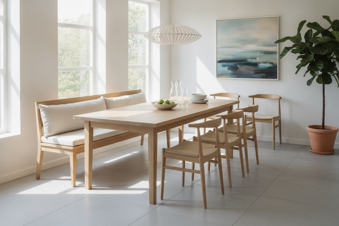Your Gloomy Room Needs a Light Wood Extendable Dining Table