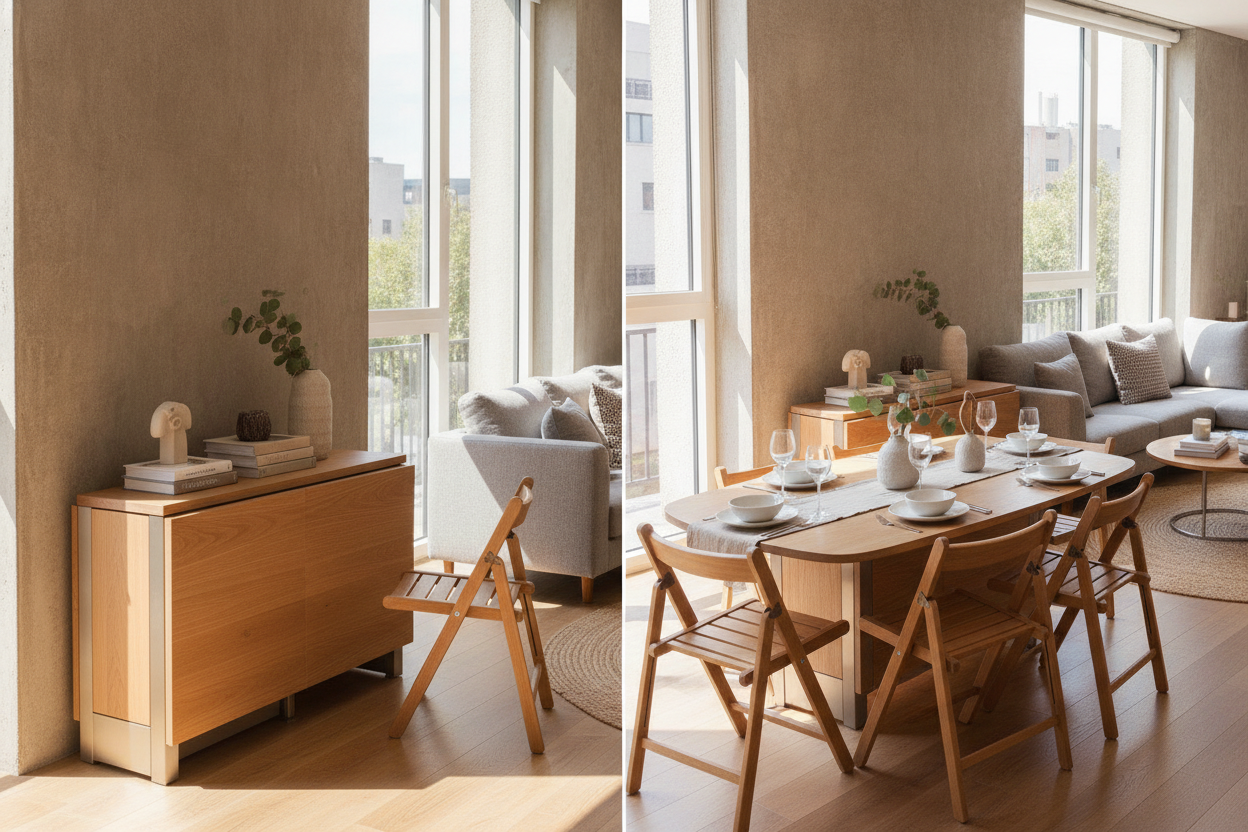 I Lived With a Dining Table That Folds Into Itself for a Year