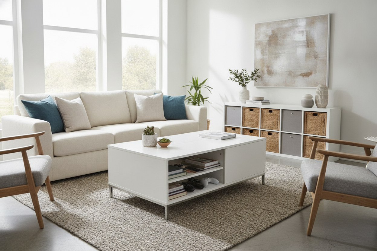 I Hide All My Living Room Junk in This IKEA Table With Storage