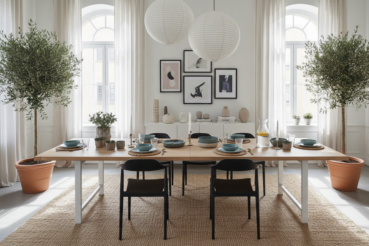 I Swapped My Designer Dining Setup for a Massive IKEA Table