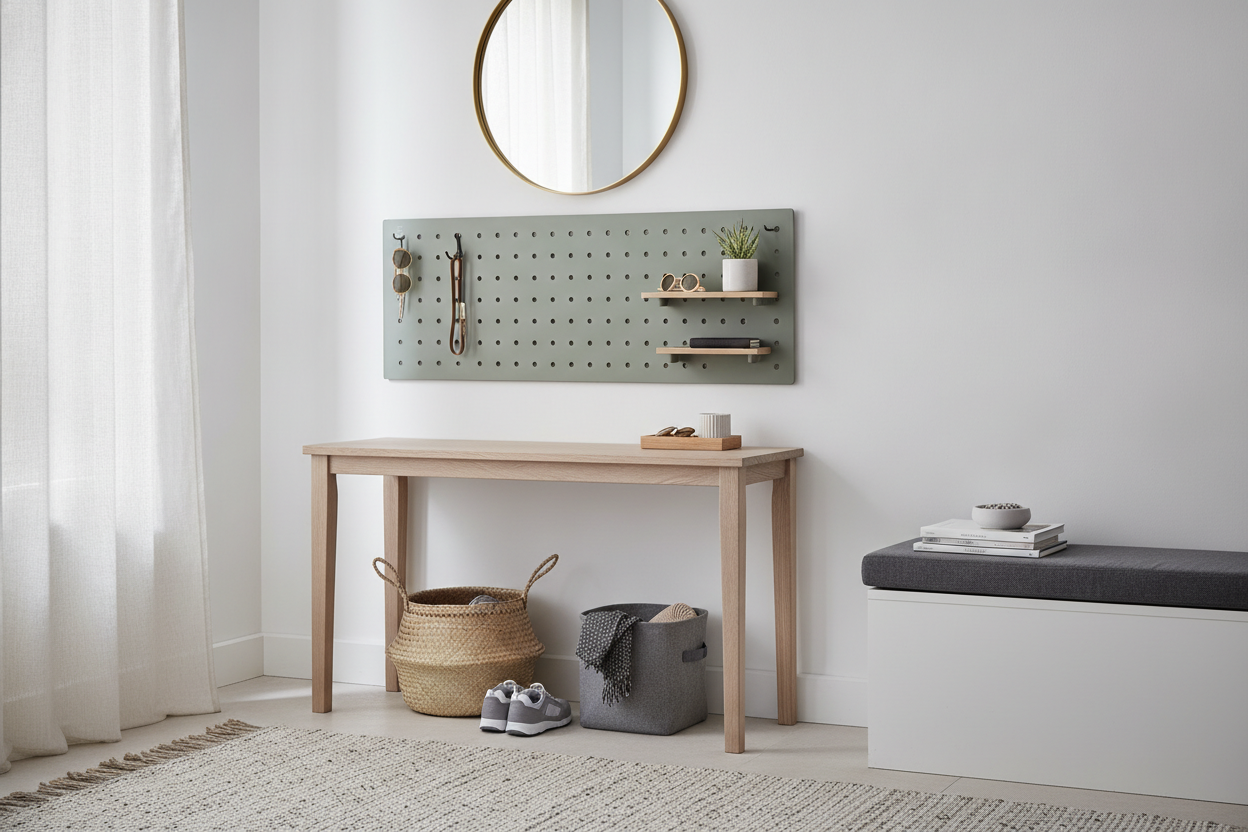 I Built a Functional Drop Zone Around a Foyer Table IKEA Sells