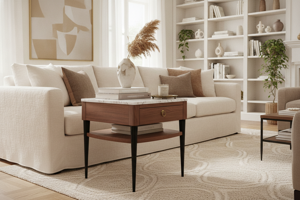 3 Rules for Making an IKEA Wood Side Table Look Expensive