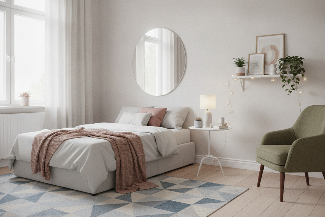How the IKEA Round Side Table White Saved My Tiny Bedroom