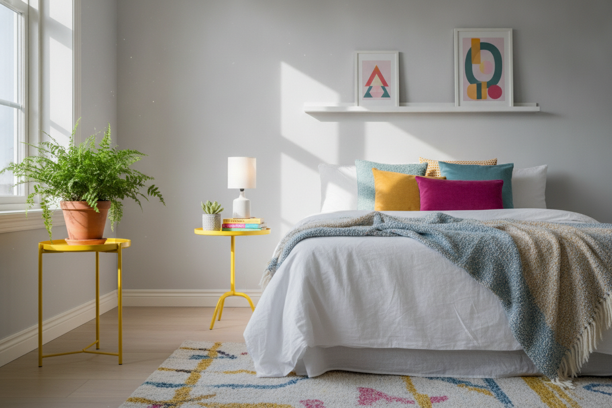 I Fixed My Gloomy Bedroom With a Yellow End Table IKEA Makes