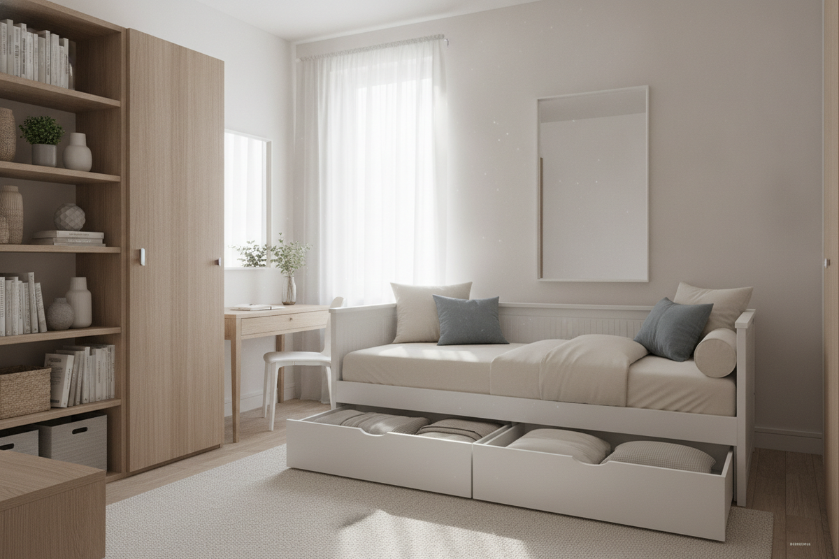 How an IKEA Bed Space Saver Fixed My Disastrous Tiny Room