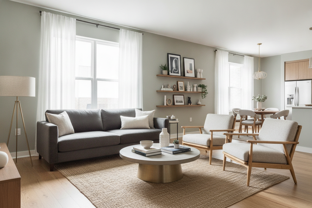 The 3-Piece Rule for Apartment Living Room Furniture
