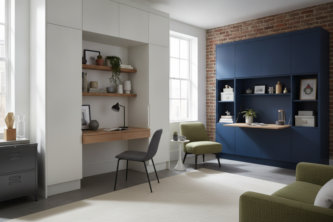 Stop Matching Your Home Office Desks and Cabinets