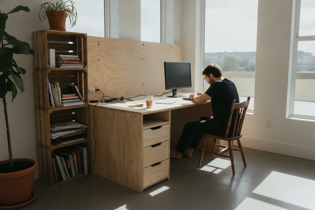 Why My First DIY Built-In Desk Was an Ergonomic Nightmare