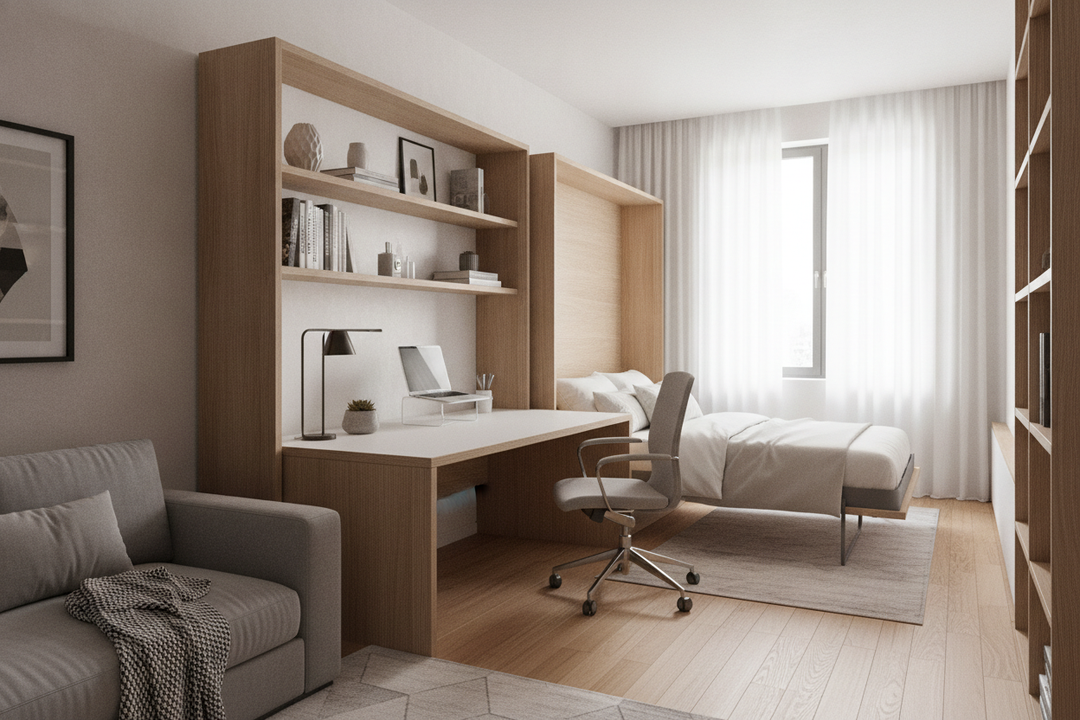 I Replaced My Guest Room With a Wall Beds Desk (Here's Why)