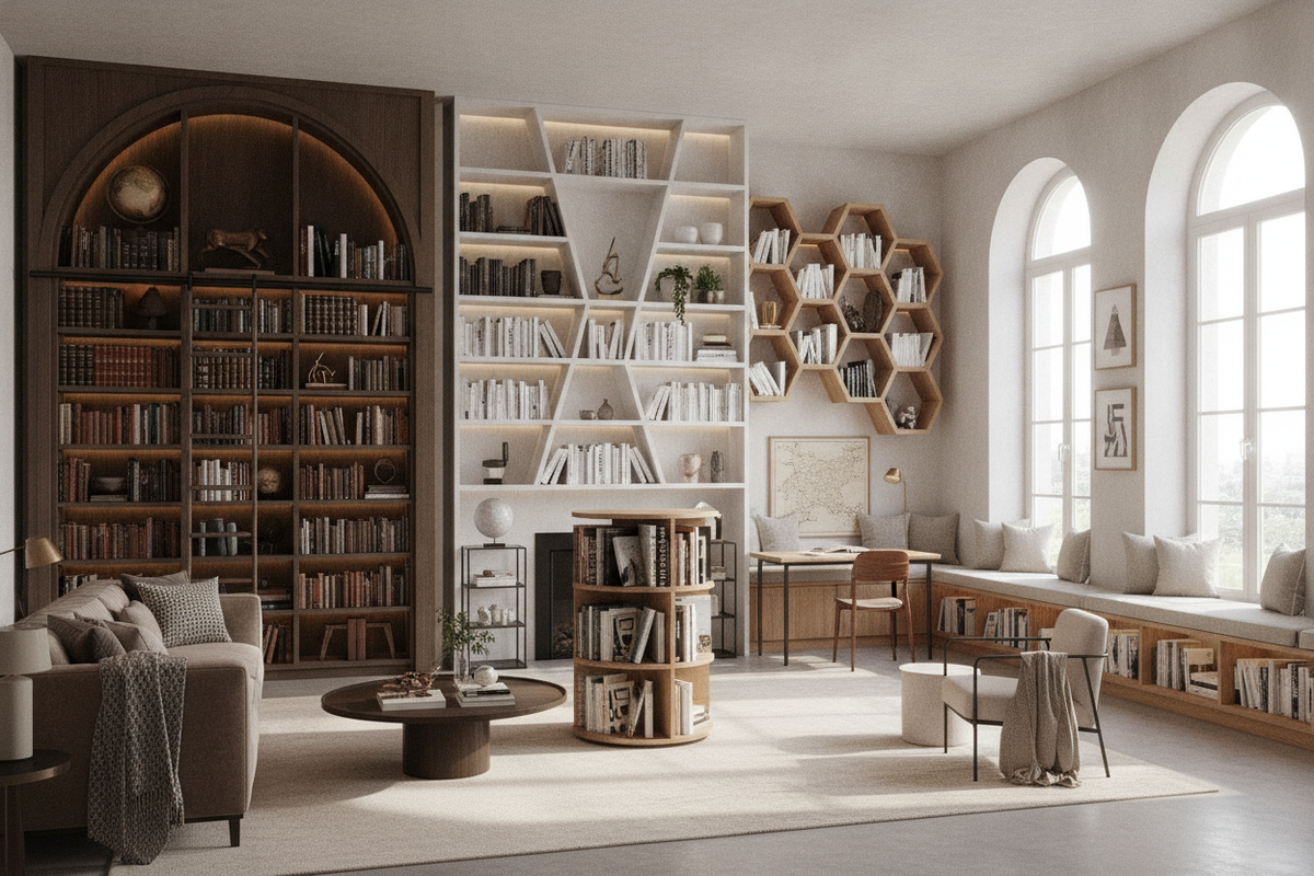 11 Library Shelves Ideas to Transform Any Space Into a Home Library