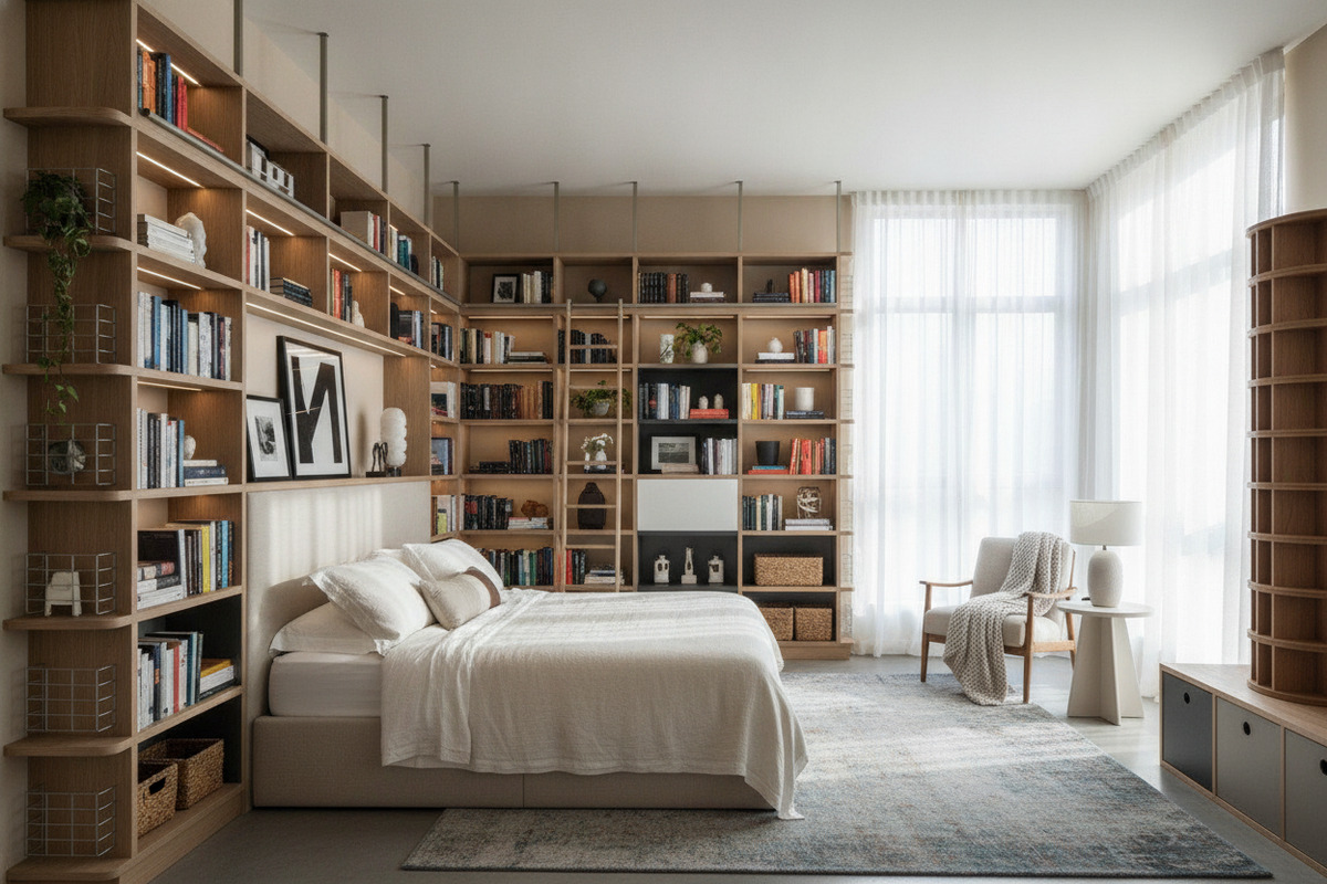 Wall Bookshelf Bedroom Ideas: 12 Smart Ways to Maximize Vertical Space