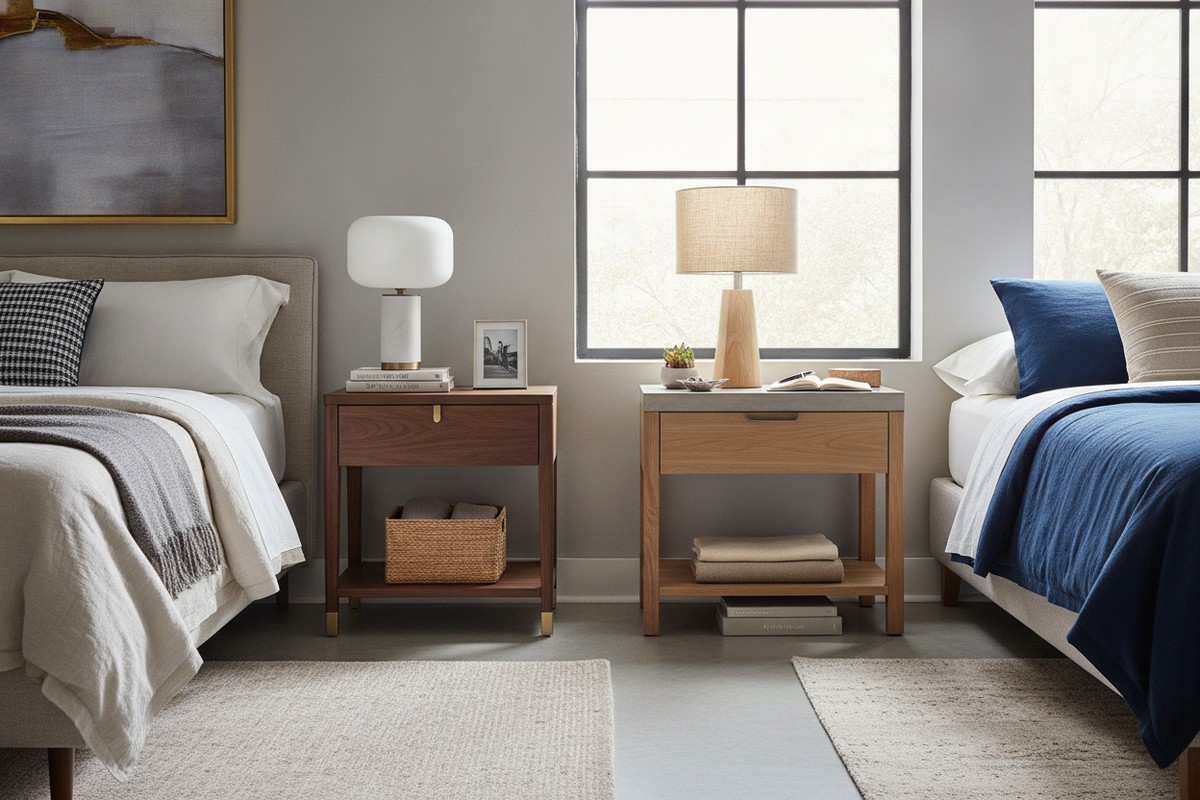 How to Choose and Style a 2-Shelf Nightstand: Sizing, Storage, and Layout Guide