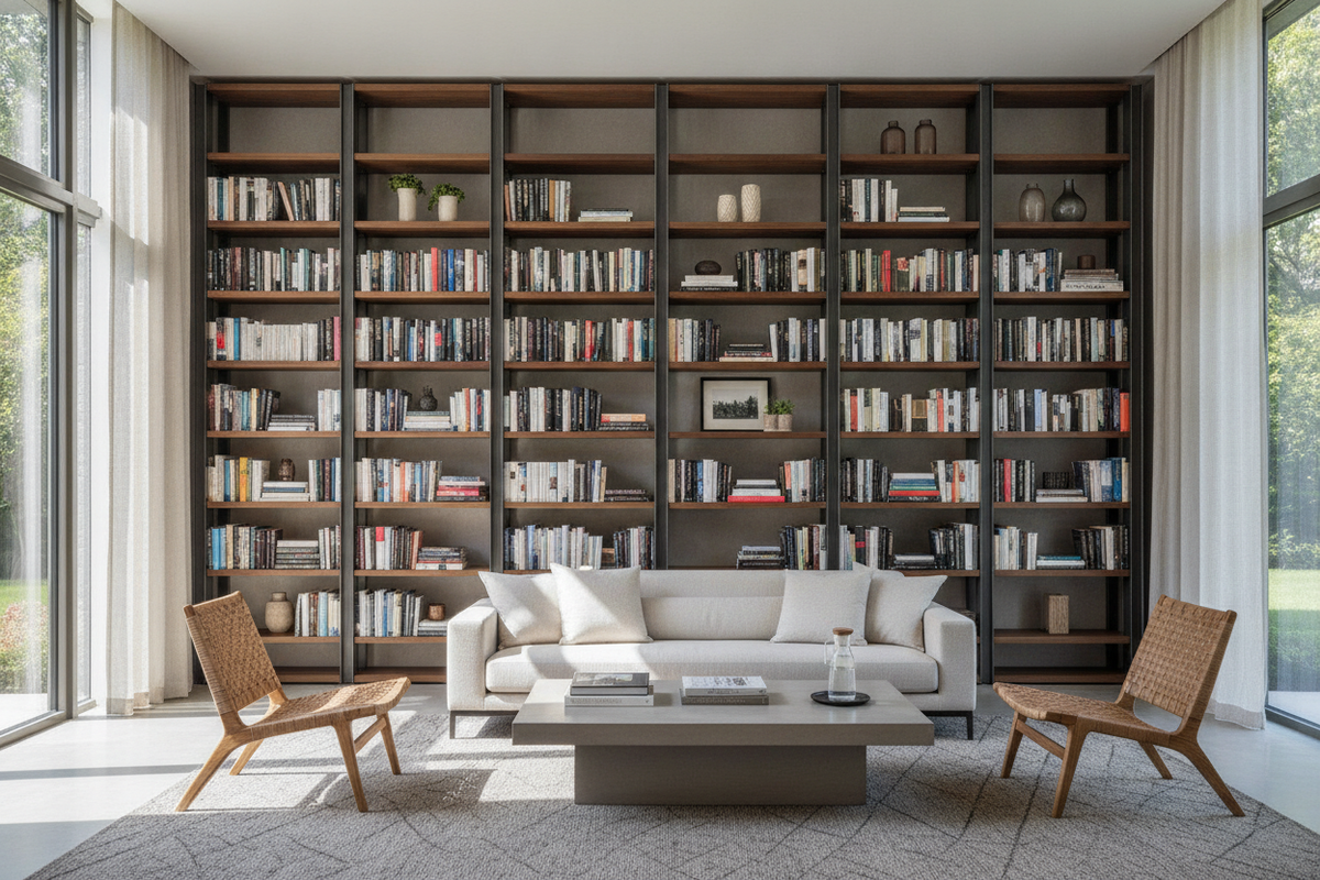 Modern Open Bookshelves: Sizing, Material Choices, and Room Styling Guide
