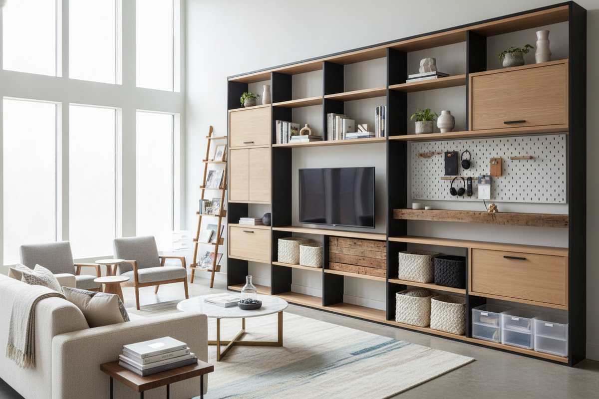 Wall Storage Ideas: How to Reclaim Floor Space with Smart Vertical Systems and DIY Organizers