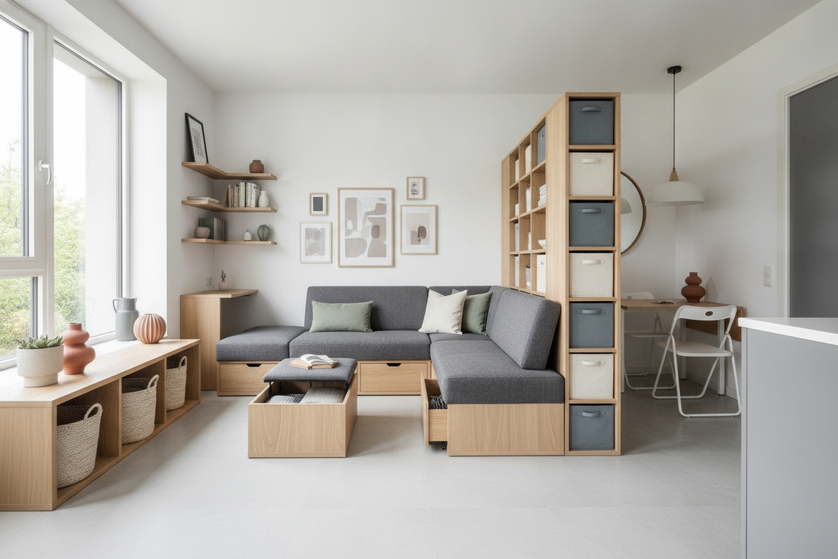 Ideas for Organizing Small Spaces: Smart Layouts, Storage Furniture, and Practical Systems