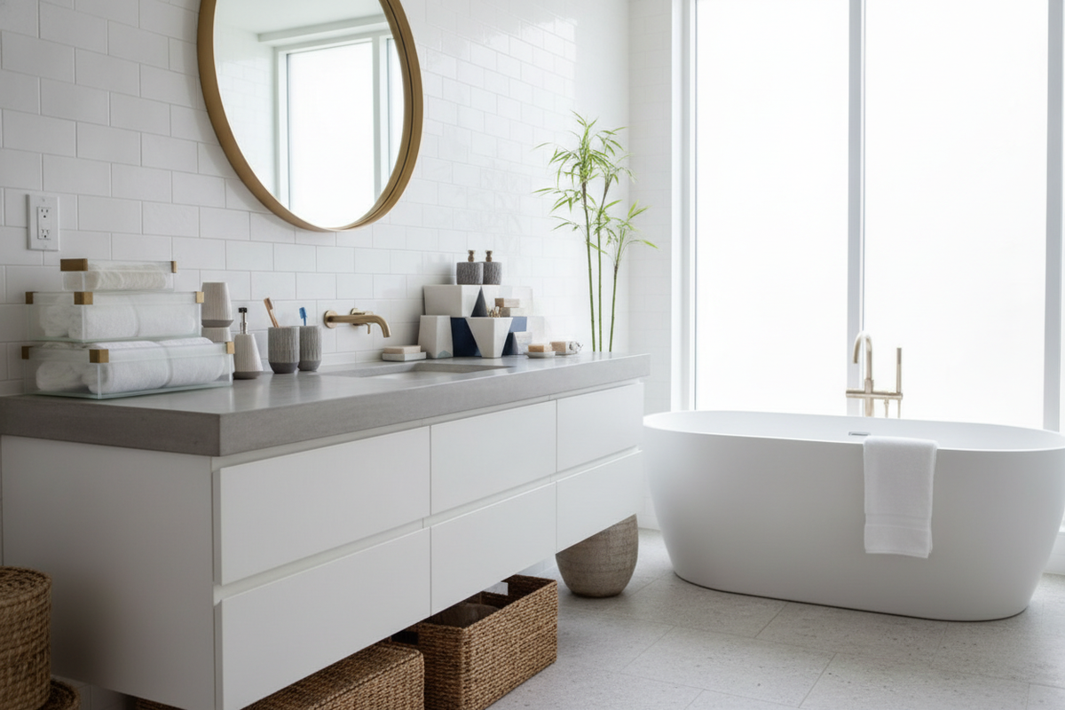 Bathroom Container Ideas: Modern Storage Bins, Vanity Organizers, and Styling Tips