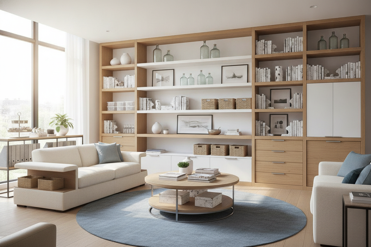 Decorating Storage Ideas: Balancing Functional Furniture, Visual Styling, and Decor Organization
