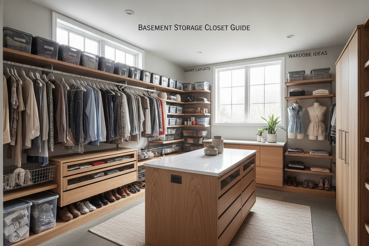 Basement Storage Closet Guide: Smart Layouts, Moisture-Safe Clothing Storage, and Wardrobe Ideas
