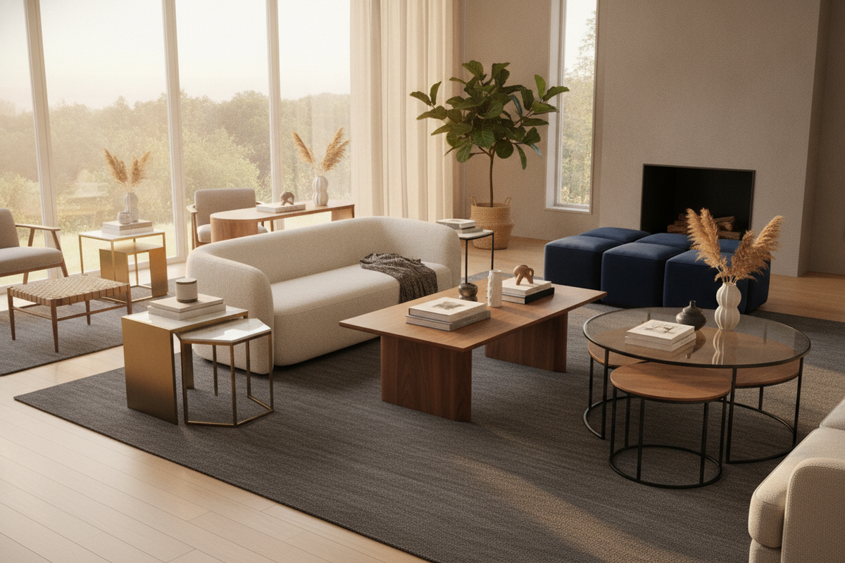 4-Piece Coffee Table Sets: Configuration Types, Room Fit, and Buyer Decision Guide