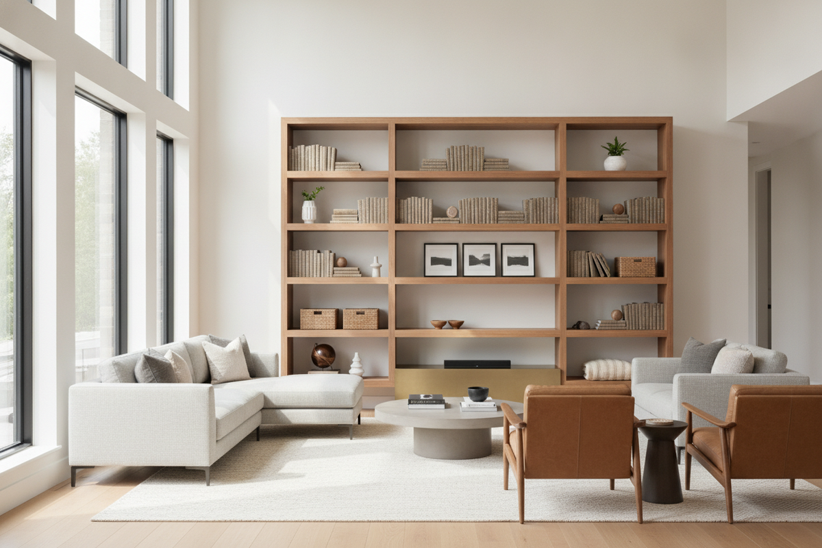 4-Shelf Bookshelf Guide: Spatial Proportions, Width Options, and Styling Strategies