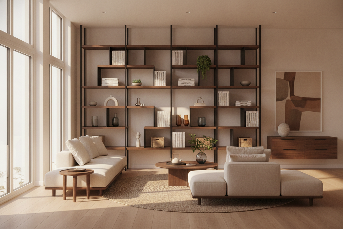 Accent Shelves Bookcase Guide: Spatial Layouts, Styling Balance, and Small-Space Storage Trade-Offs